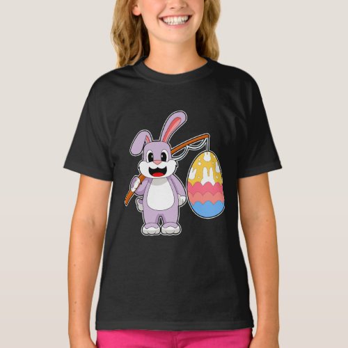 Rabbit Easter Easter egg Fisher T_Shirt