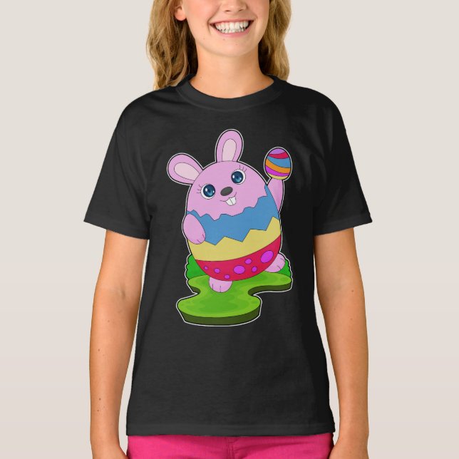 Rabbit Easter Easter egg T-Shirt (Front)