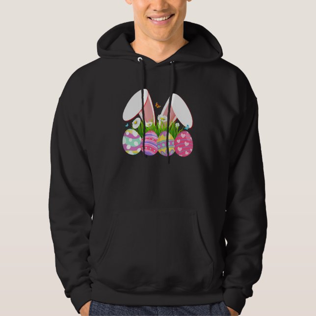 rabbit egg, retro, vintage hoodie (Front)