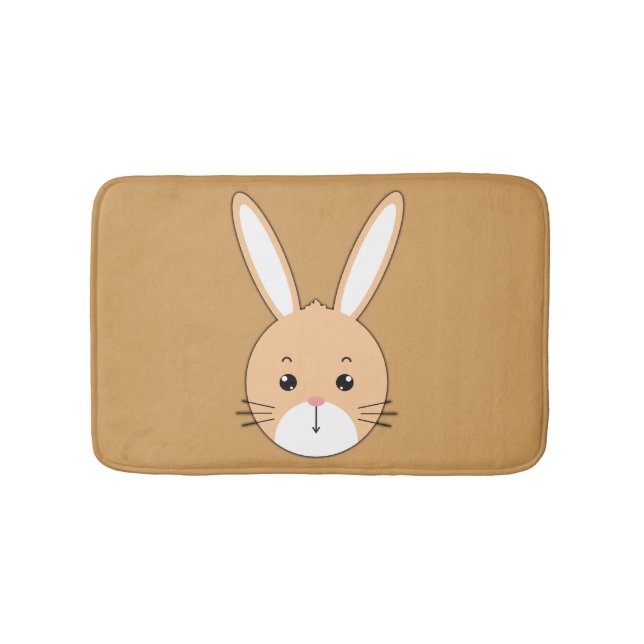 Rabbit face bathroom mat (Front)