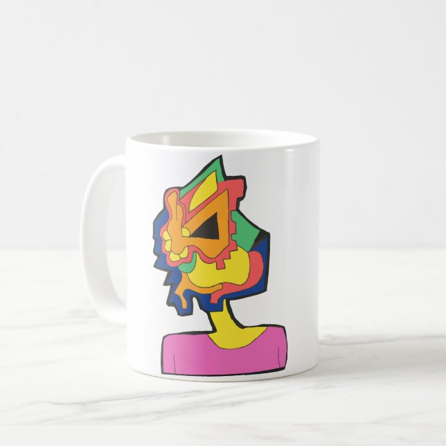 Rabbit Face Coffee Mug (Front Left)