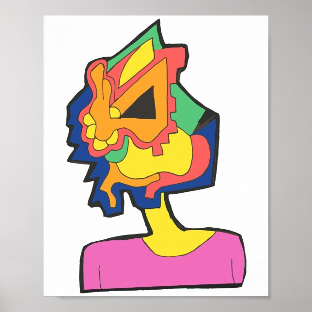 Rabbit Face Poster (Front)