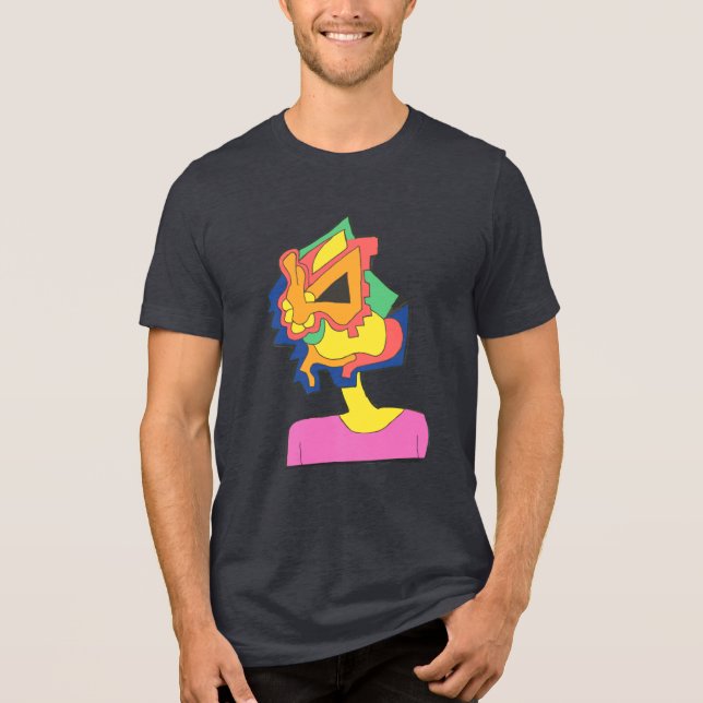 Rabbit Face Tri-Blend Shirt (Front)