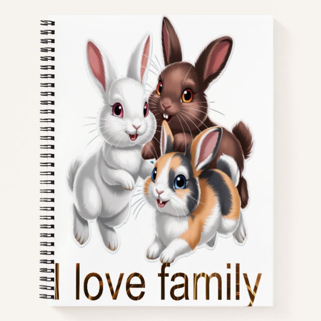 Rabbit family  notebook (Front)