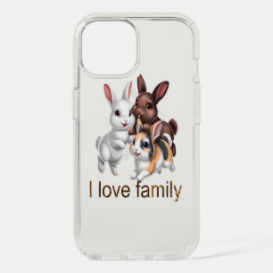 Rabbit family iPhone 15 case