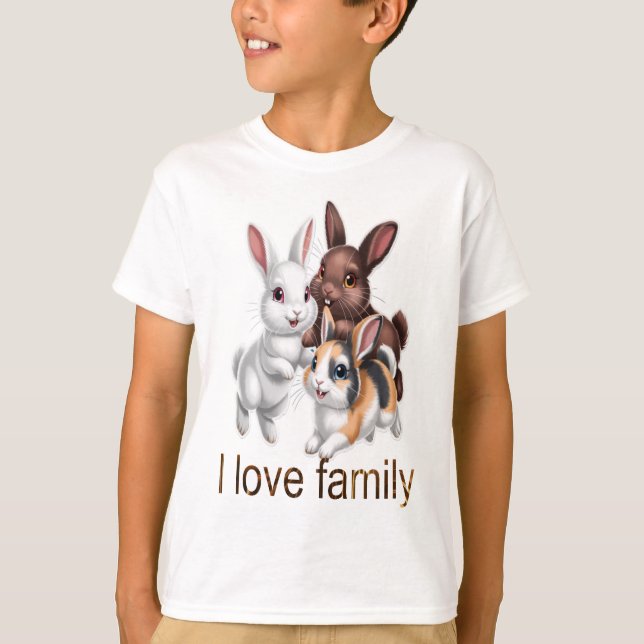 Rabbit family  T-Shirt (Front)