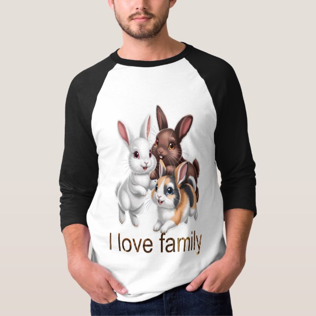 Rabbit family  T-Shirt (Front)