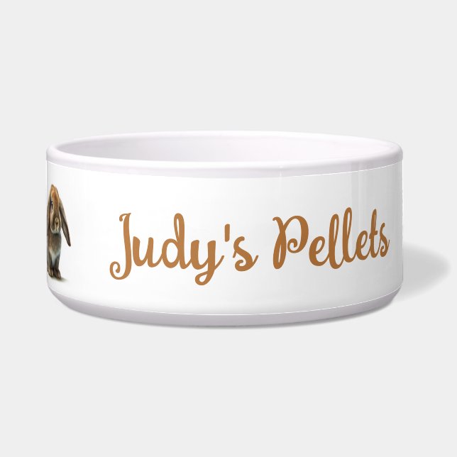 Rabbit feeding bowl  (Front)