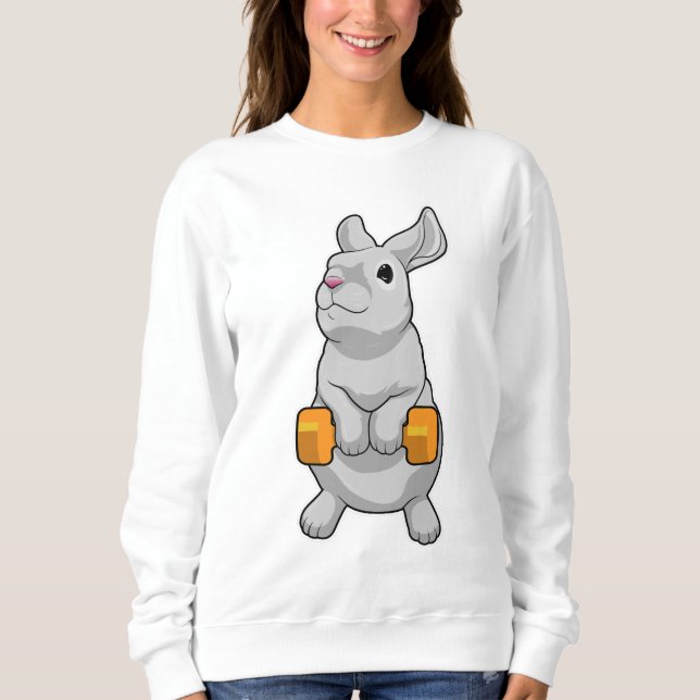 Rabbit Fitness Dumbbell Sweatshirt (Front)