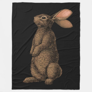 Rabbit Fleece Blanket