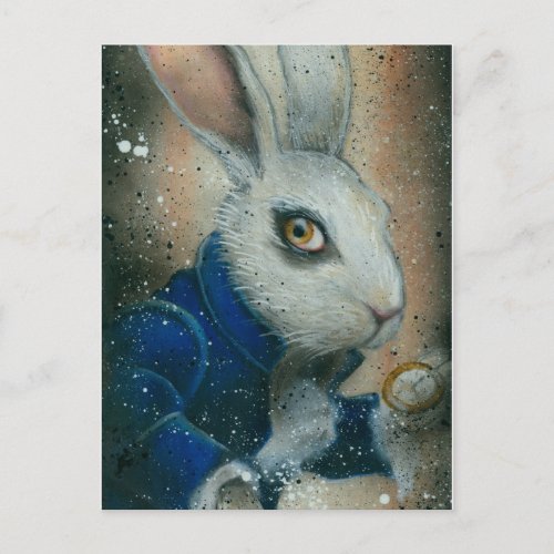 Rabbit from Alice in Wonderland post card