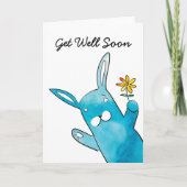 Rabbit Get Well Soon Card | Zazzle