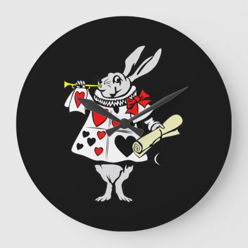 Rabbit Gift  Alice In Wonderland Rabbit Large Clock