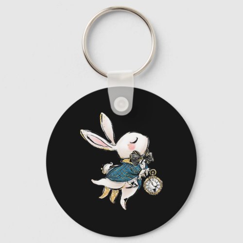 Rabbit Gift  Alice In Wonderland White Rabbit Keychain