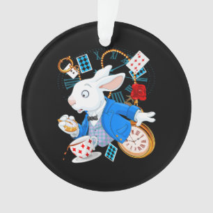 Rabbit Gift Alice In Wonderland - White Rabbit Ornament