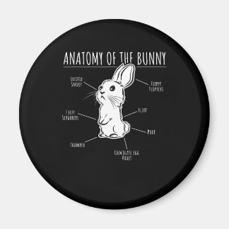 Rabbit Gift |Anatomy Of Bunny Cute Rabbit Pet Love Magnet