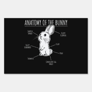 Rabbit Gift  Anatomy Of Bunny Cute Rabbit Pet Love Sign