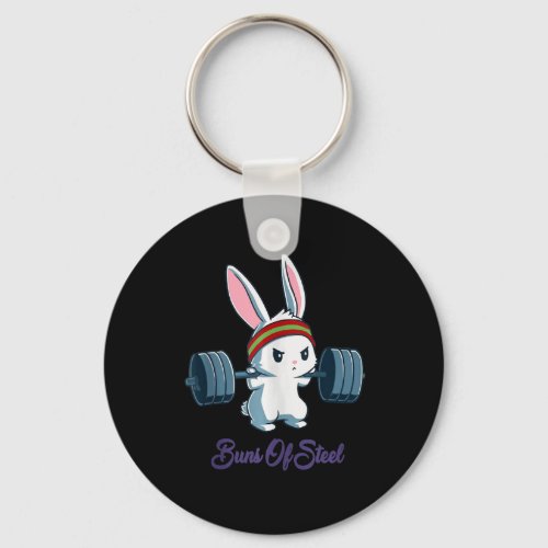 Rabbit Gift  Rabbit Lover Gym Workout Keychain