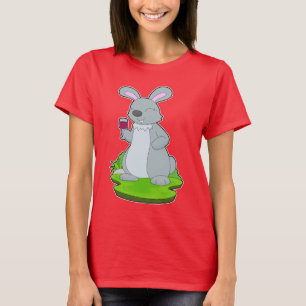 Rabbit Glass Red wine T-Shirt