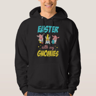 Rabbit Gnome Easter Egg Hunting Bunny Easter With Hoodie