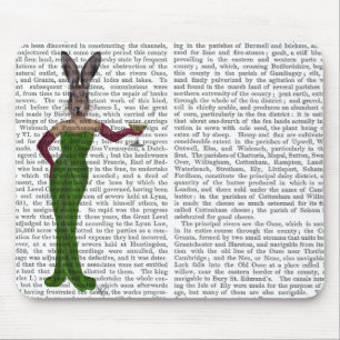 Rabbit Green Dress Mouse Pad