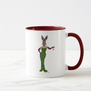 Rabbit Green Dress Mug