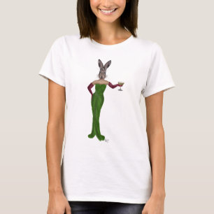 Rabbit Green Dress T-Shirt