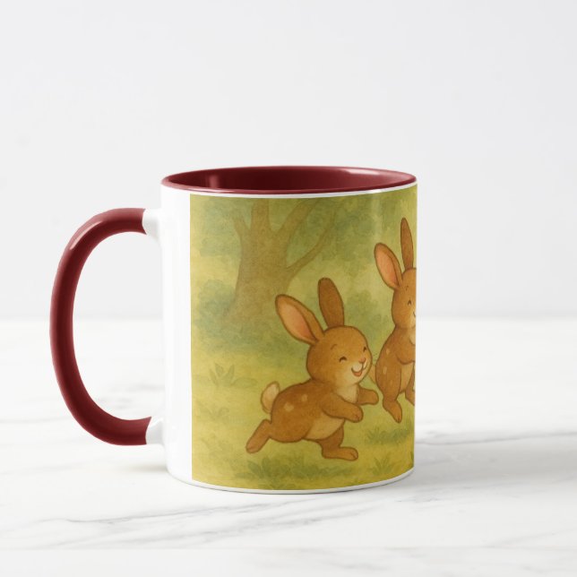 Rabbit group mug (Left)