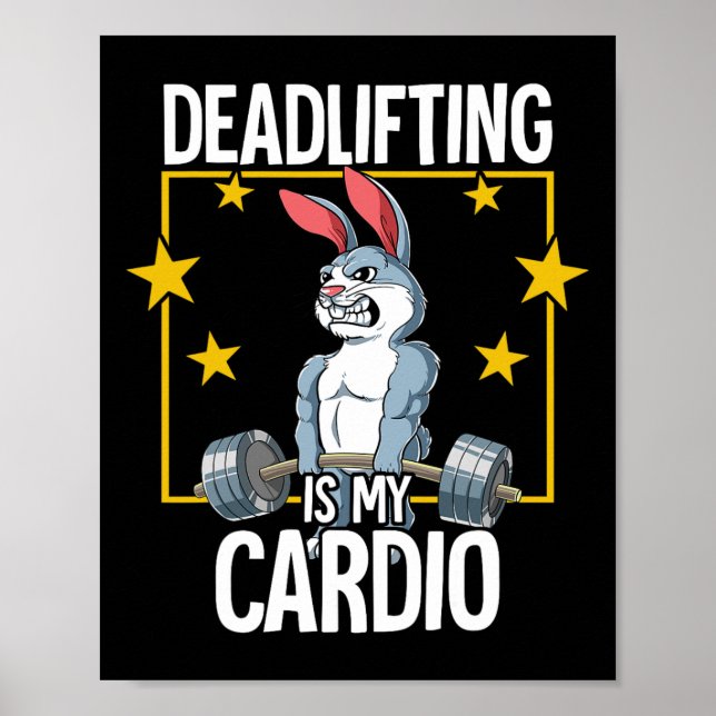 Rabbit Gym Weight Training Deadlift  Poster (Front)