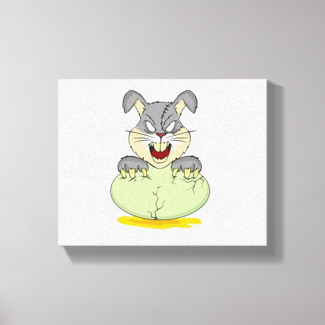 Rabbit Halloween Canvas Print (Front)