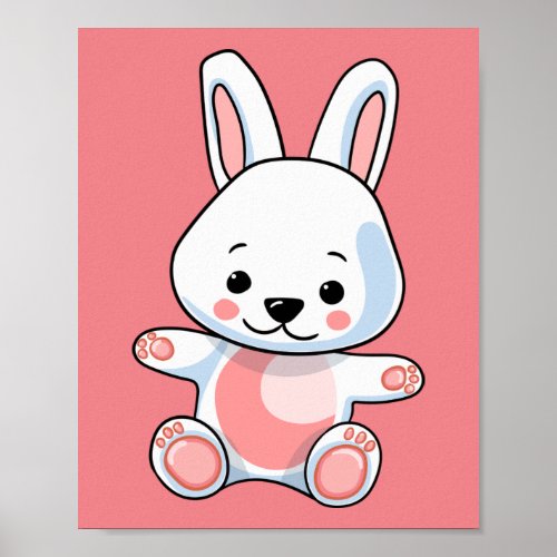 rabbit hare bunny cute ears good poster