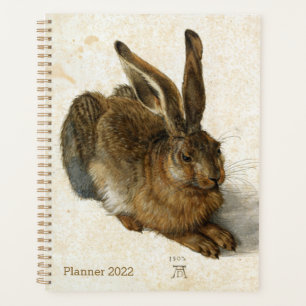 Rabbit, Hare by Durer Vintage Nature Art, 1502 Planner