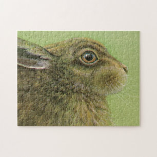 Rabbit hare fine art painting jigsaw puzzle