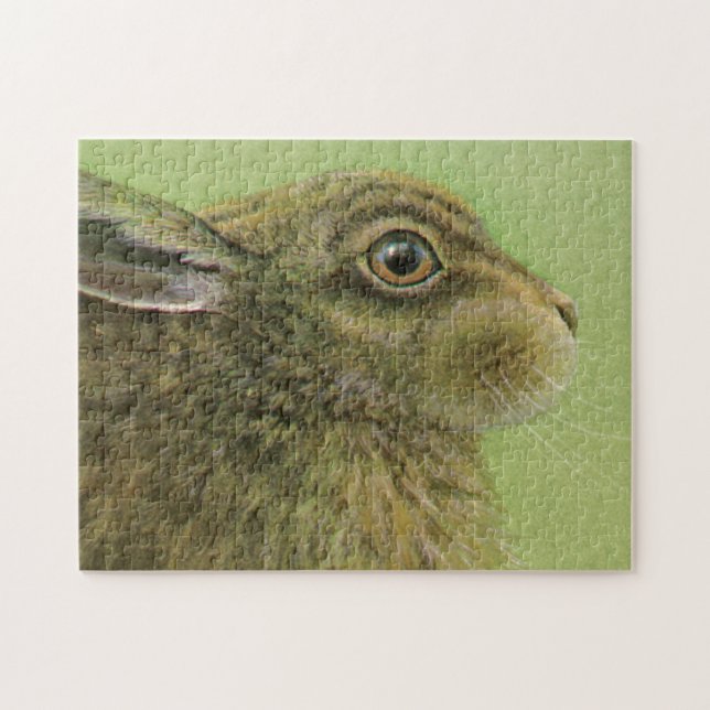 Rabbit hare fine art painting jigsaw puzzle (Horizontal)