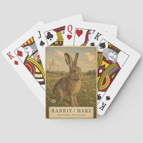 Rabbit Hare Meadowlands VINTAGE Poker Cards