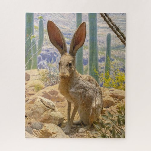 Rabbit Hare Wild Animal Photography Jigsaw Puzzle