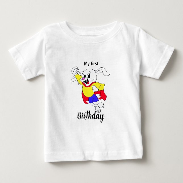 Rabbit Hero Toddler  Baby T-Shirt (Front)