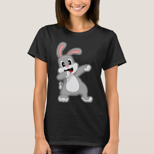 Rabbit Hip Hop Dance Dab T-Shirt (Front)