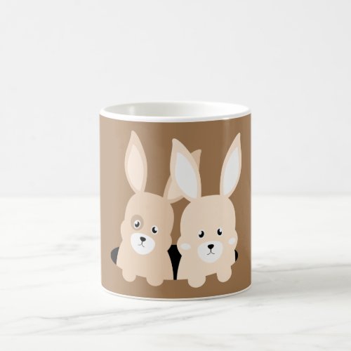 Rabbit hole clipart illustration  coffee mug