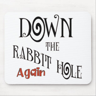 rabbit hole mouse pad