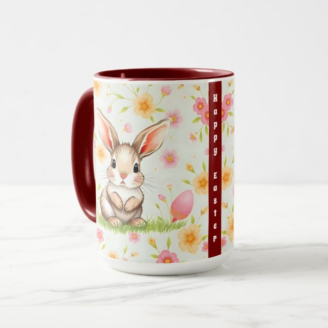 Rabbit Holiday Easter Modern Collection Mug (Front Left)