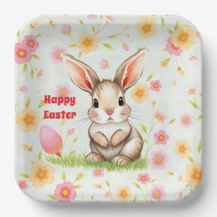 Rabbit Holiday Easter Modern Collection Paper Plates