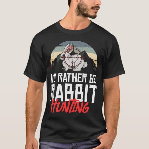 Rabbit Hunting Hunter Trapper Trapping T_Shirt