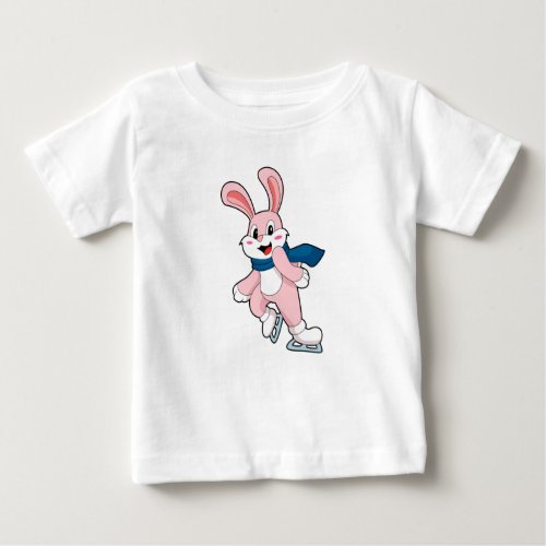 Rabbit Ice skating Ice skates Baby T_Shirt