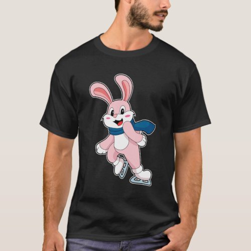 Rabbit Ice skating Ice skates T_Shirt