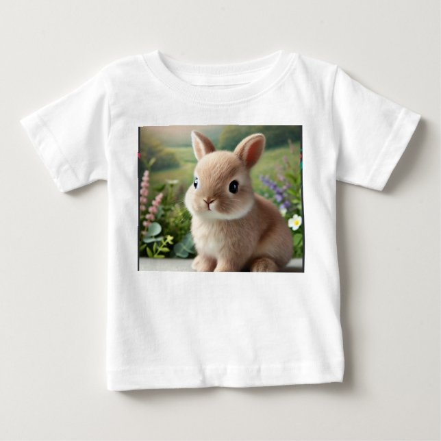 Rabbit image printed T-Shirt (Front)