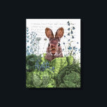 Rabbit in a Cabbage Patch Canvas Print<br><div class="desc">Cabbage Patch Rabbit 6 by Fab Funky.  | 192180D</div>