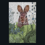 Rabbit in a Cabbage Patch Faux Canvas Print<br><div class="desc">Cabbage Patch Rabbit 6 by Fab Funky.  | 192180D</div>