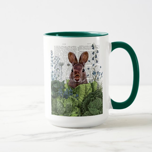 Rabbit in a Cabbage Patch Mug (Right)