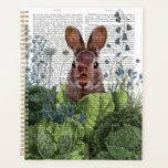 Rabbit in a Cabbage Patch Planner<br><div class="desc">Cabbage Patch Rabbit 6 by Fab Funky.  | 192180D</div>